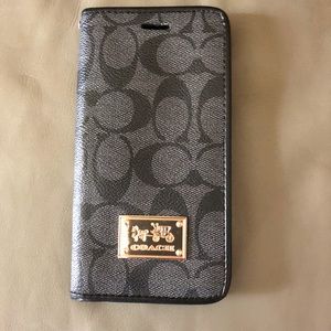 Coach iPhone 7Plus case smoke grey